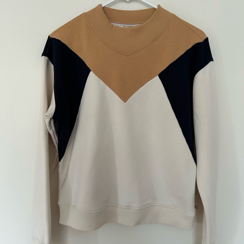 Scotch & Soda Colorblock Crewneck Sweatshirt